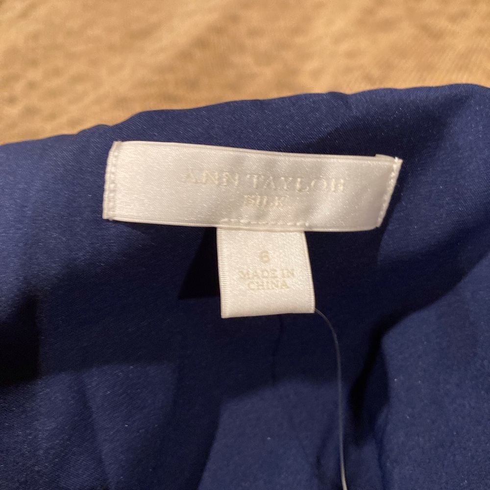 NWT Ann Taylor Blue Strapless Dress - Picture 10 of 12